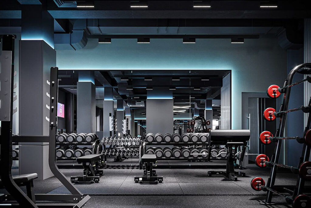 thiet ke phong tap gym 10