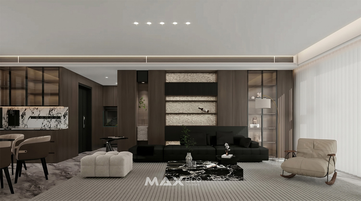Thiết kế nội thất nhà phố phong cách Luxury