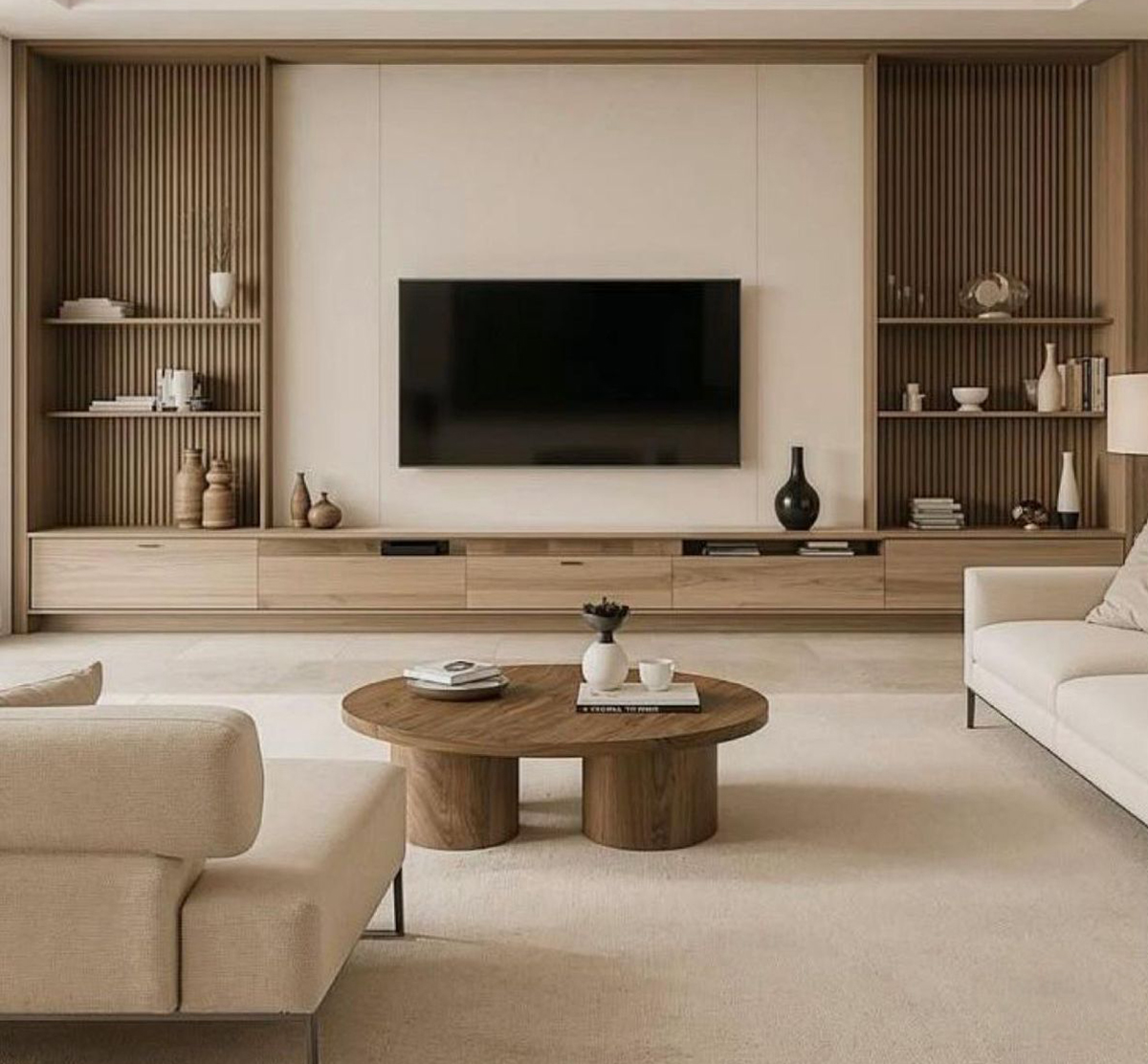 Thiết kế nội thât chung cư phong cách nguyên mộc