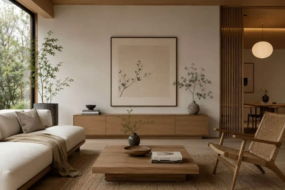 Phong cách thiết kế nội thất nhà phố Japandi