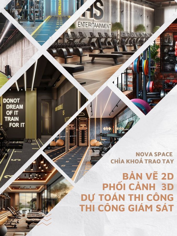 thiet ke phong gym