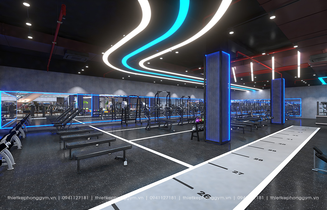 thiet ke phong tap gym 16